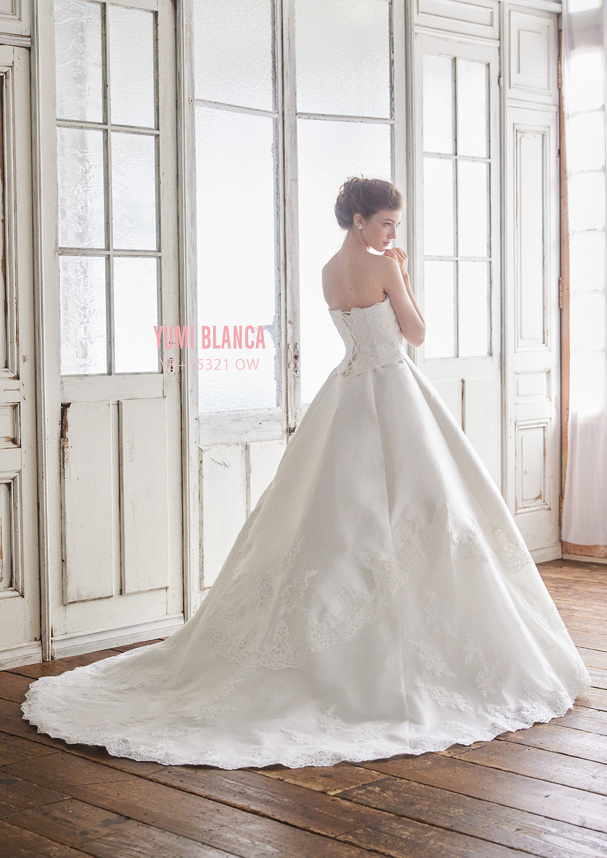 静岡市・富士市・沼津市のドレス専門店フィーノのウエディングドレス、桂由美YB-15321の画像７