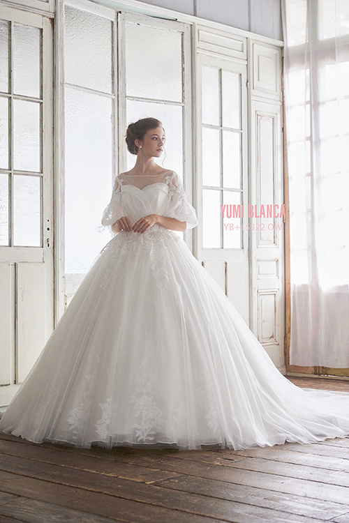 静岡市・富士市・沼津市のドレス専門店フィーノのウエディングドレス、桂由美YB-15322