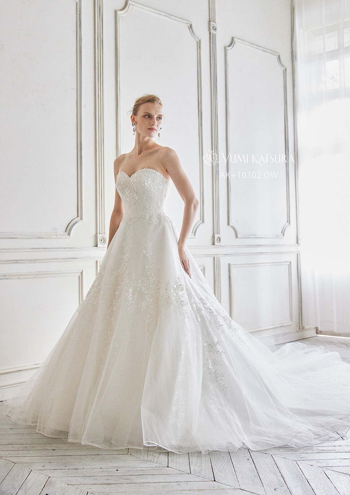 静岡市・富士市・沼津市のドレス専門店フィーノの桂由美の新作ウエディングドレスAK-10302の画像２
