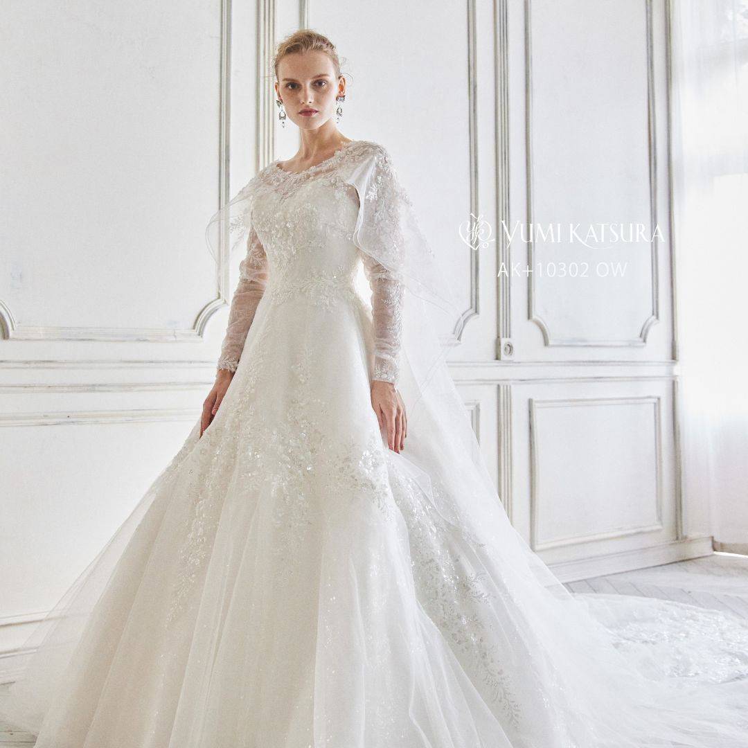 静岡市・富士市・沼津市のドレス専門店フィーノのウエディングドレス、桂由美AK-10302の画像１