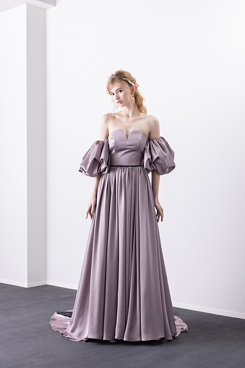 静岡市・富士市・沼津市のドレス専門店フィーノのウエディングドレス(カラードレス)、イサムモリタIN-180(MPI)