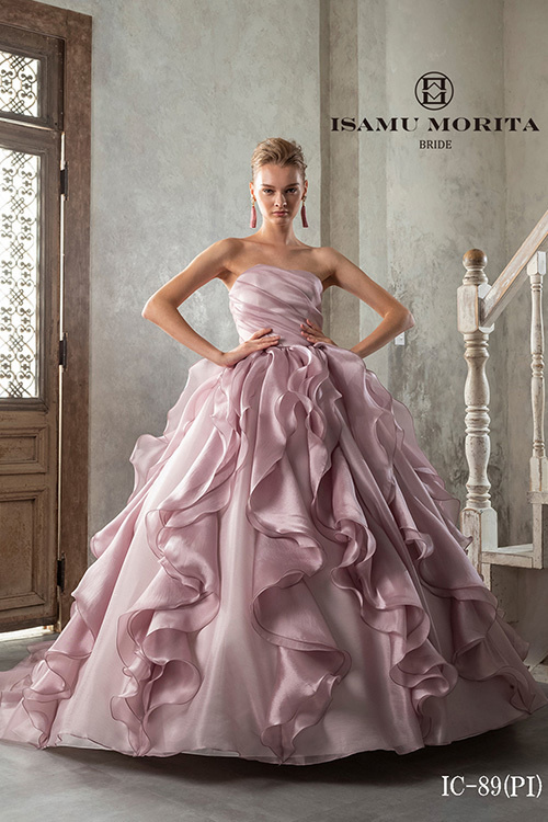 静岡市・富士市・沼津市のドレス専門店フィーノのカラードレス、イサムモリタIC-89PK