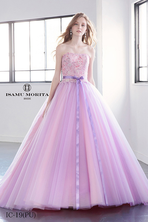 静岡市・富士市・沼津市のドレス専門店フィーノのカラードレス、イサムモリタIC-19の画像