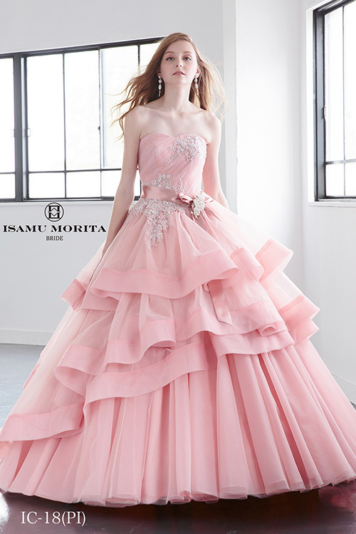 静岡市・富士市・沼津市のドレス専門店フィーノのカラードレス、イサムモリタIC-18の画像