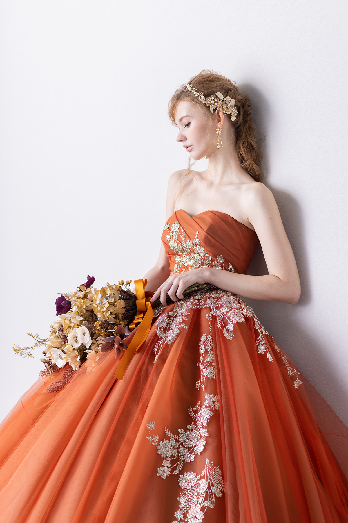 イサムモリタの新作ドレスIN-178OR