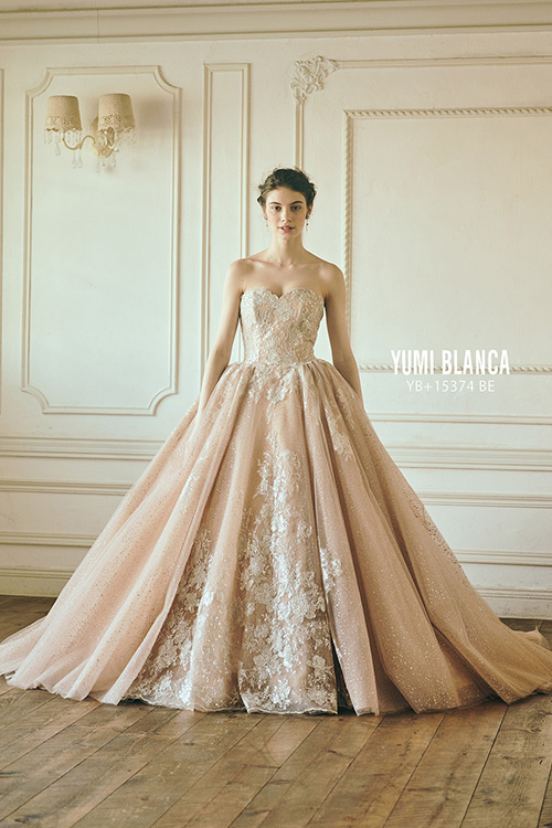 静岡市・富士市・沼津市のドレス専門店フィーノのウエディングドレス、桂由美・カラードレスYB-15374BE