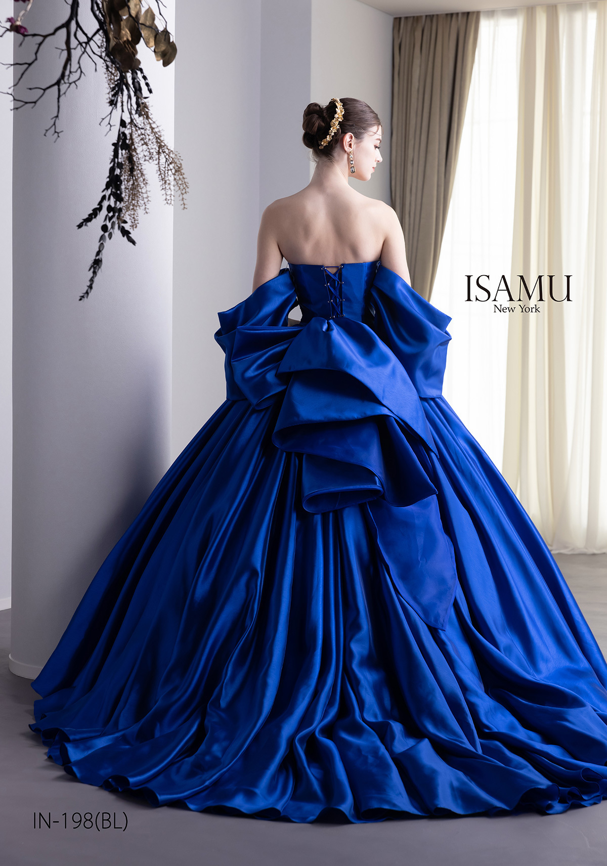 静岡市・富士市・沼津市のドレス専門店フィーノのウエディングドレス(カラードレス)、イサムモリタIN-198BL