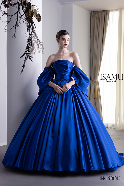 静岡市・富士市・沼津市のドレス専門店フィーノのウエディングドレス(カラードレス)、イサムモリタIN-198BL