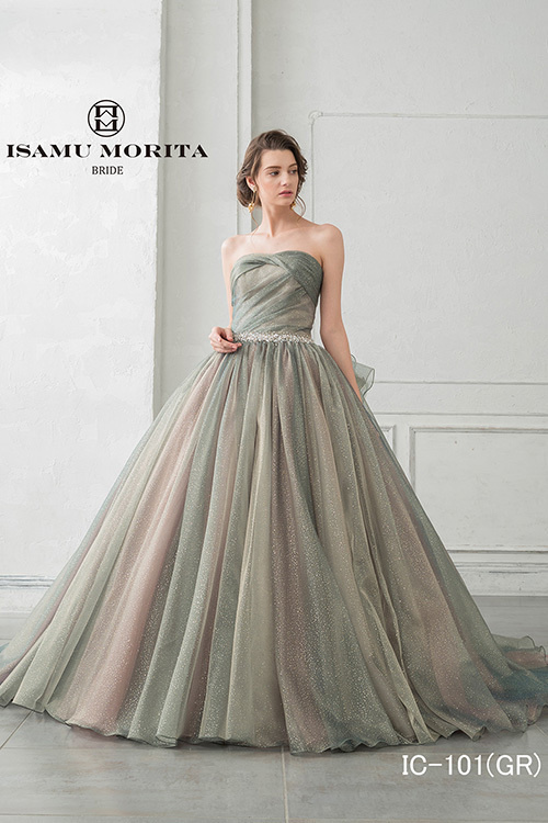 静岡市・富士市・沼津市のドレス専門店フィーノのカラードレス、イサムモリタIC-101GR