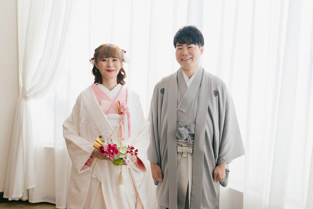 フィーノ和装フェア2024の新郎新婦