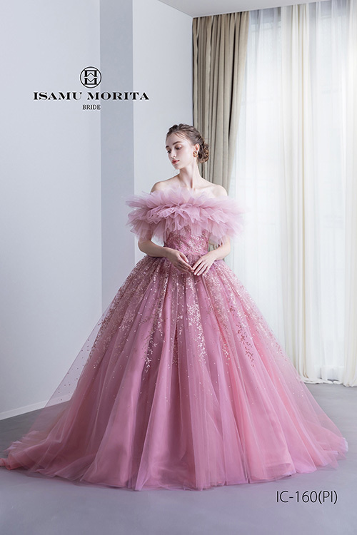 静岡市・富士市・沼津市のドレス専門店フィーノのウエディングドレス(カラードレス)、イサムモリタIC-160PI