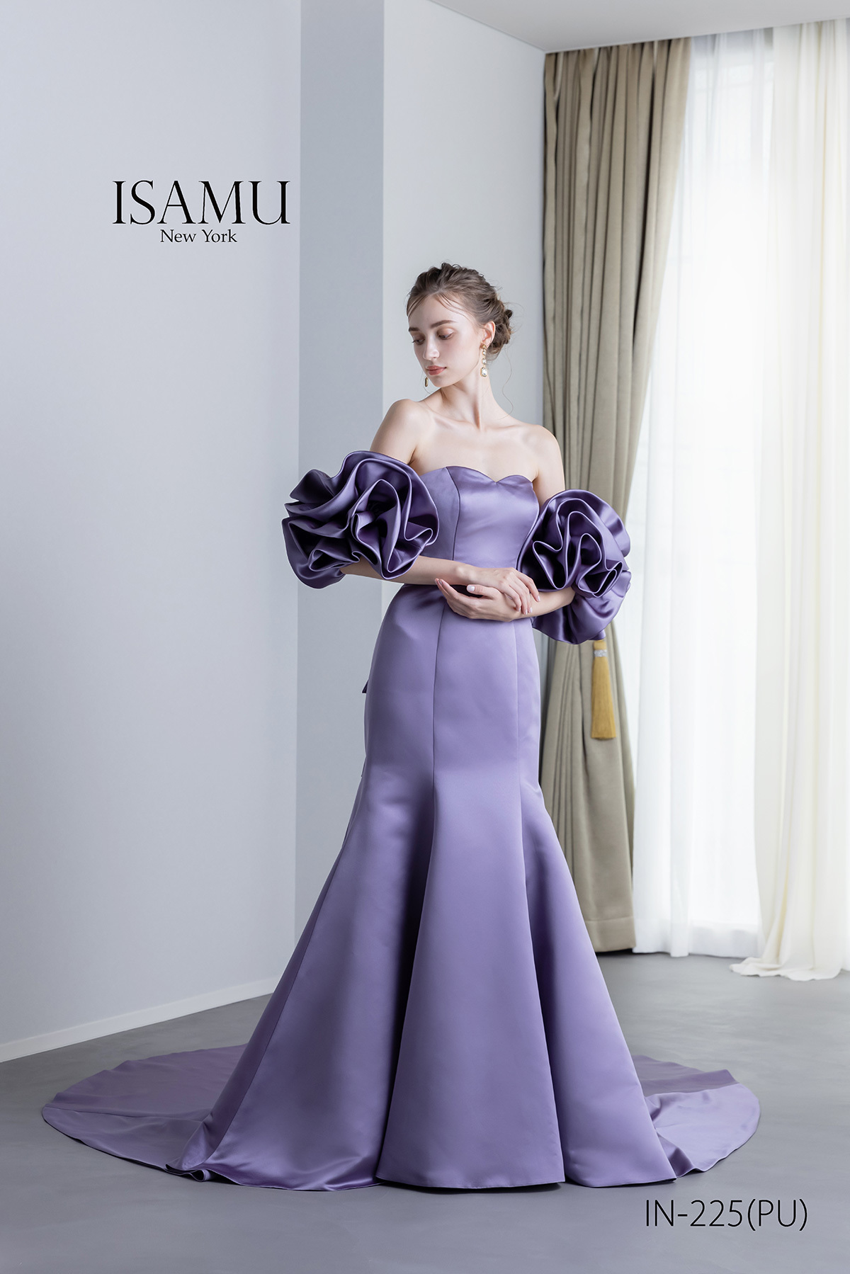 静岡市・富士市・沼津市のドレス専門店フィーノのカラードレス、イサムモリタIN-225PU