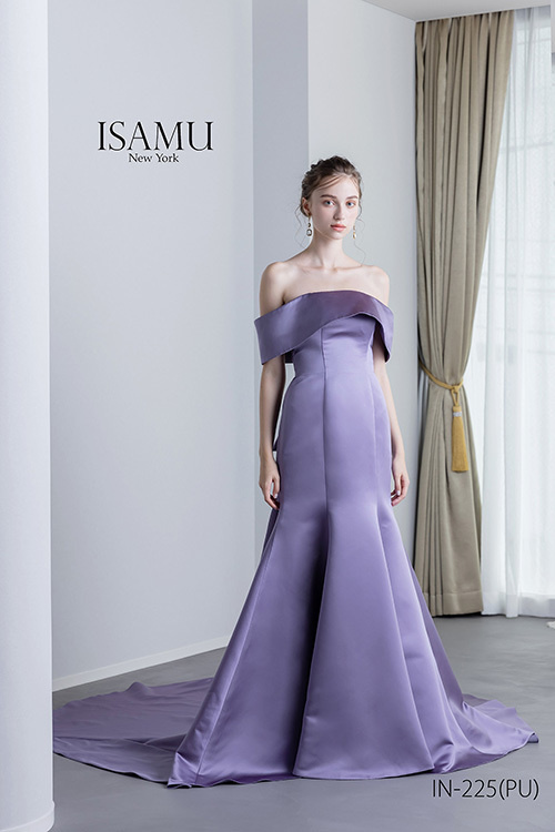 静岡市・富士市・沼津市のドレス専門店フィーノのウエディングドレス(カラードレス)、イサムモリタIN-225PU