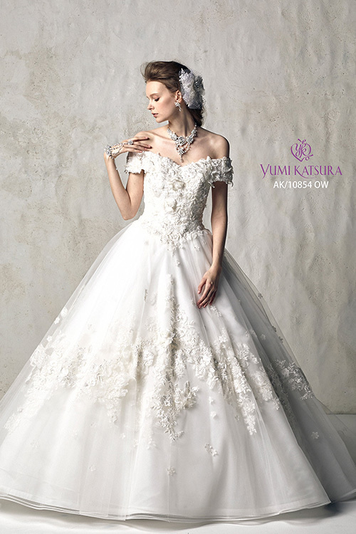 静岡市・富士市・沼津市のドレス専門店フィーノのウエディングドレス、桂由美AK-10854の画像