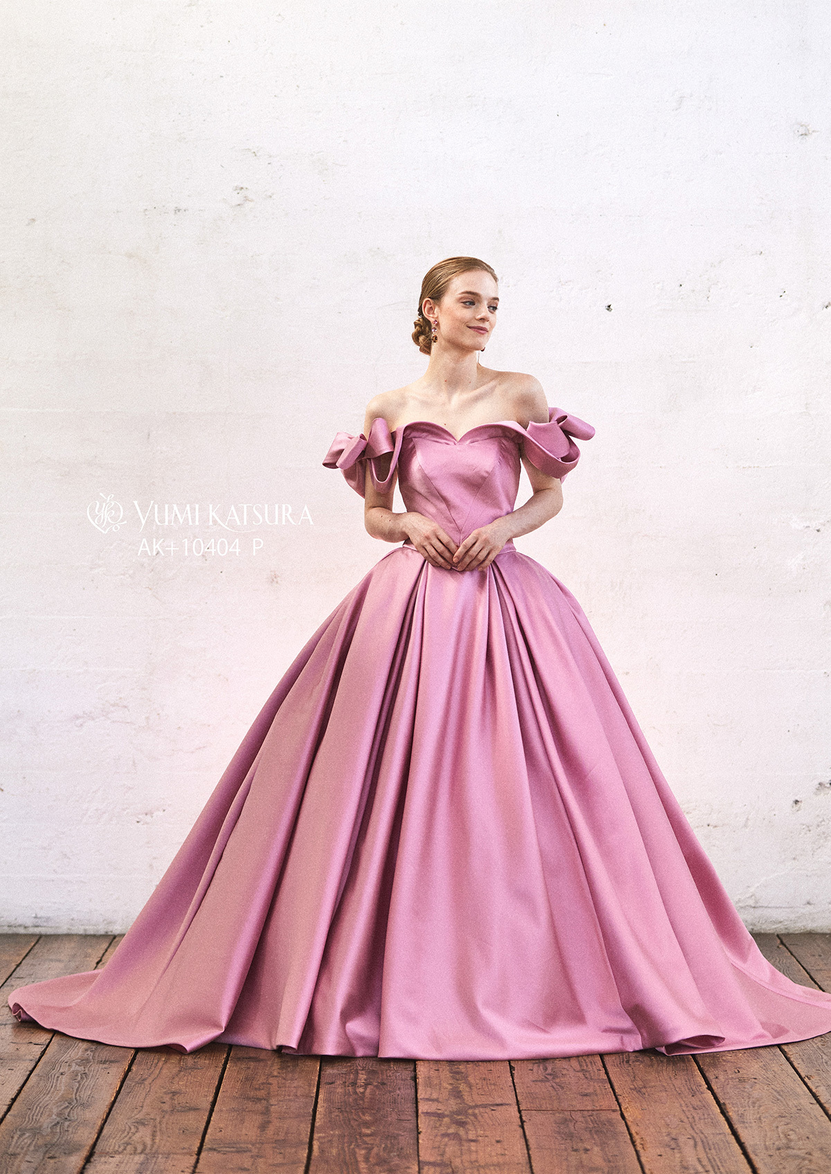 静岡市・富士市・沼津市のドレス専門店フィーノのカラードレス、桂由美AK-10404PINK