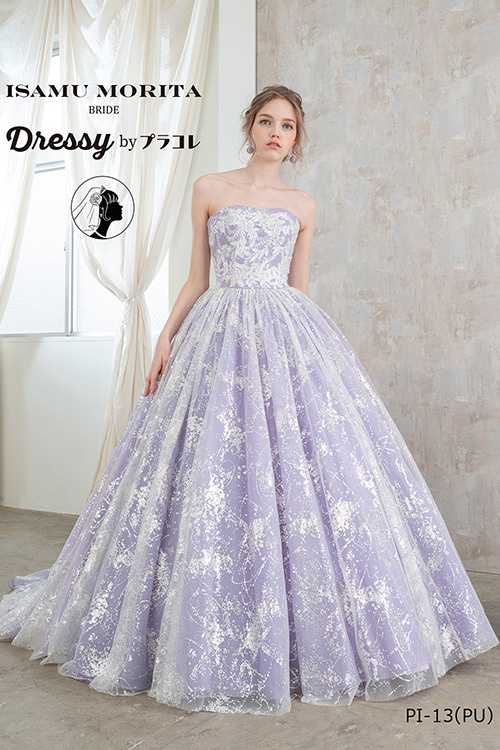 静岡市・富士市・沼津市のドレス専門店フィーノのカラードレス、イサムモリタPI-13の画像