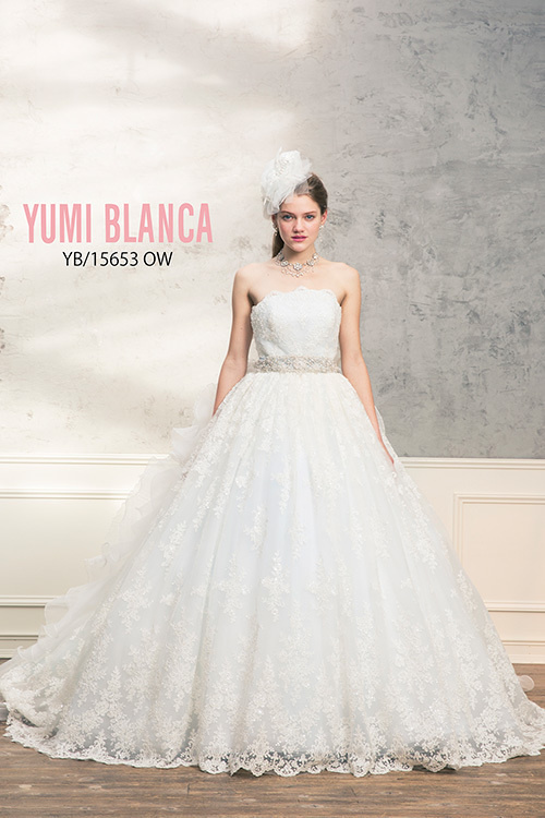 静岡市・富士市・沼津市のドレス専門店フィーノのウエディングドレス、桂由美YB-15653の画像