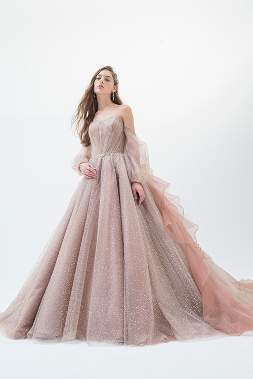 静岡市・富士市・沼津市のドレス専門店フィーノのカラードレス、イサムモリタPI-05BR