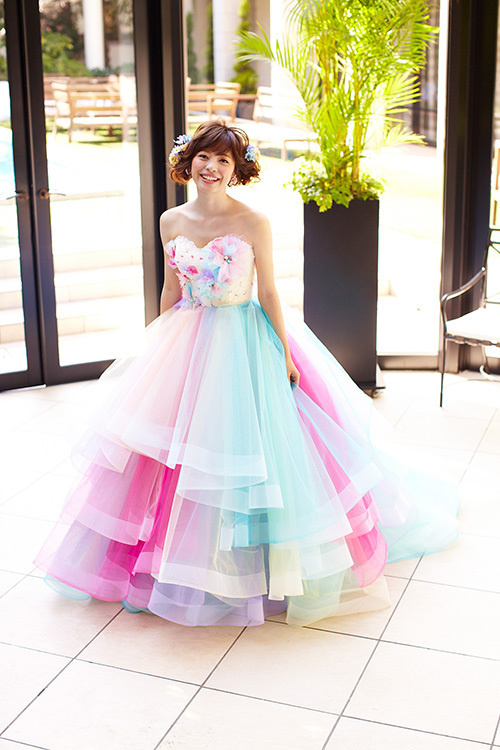 静岡市・富士市・沼津市のドレス専門店フィーノのカラードレス、THE HANY（ザ・ハニー）HY-47403（Chantal）