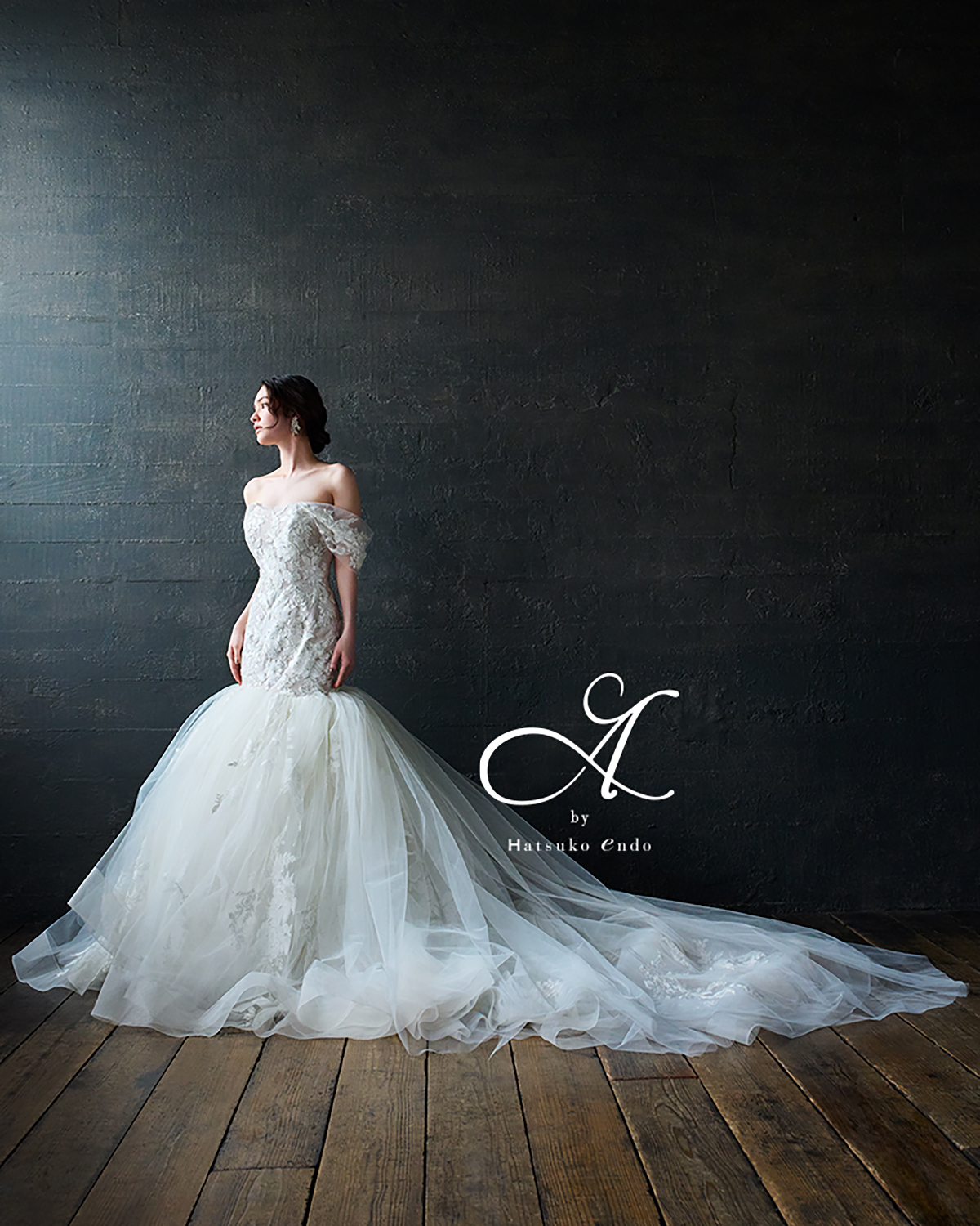 静岡市・富士市・沼津市のドレス専門店フィーノのウエディングドレス、ハツコエンドウ（HatsukoEndo）のHE-135(Greta)