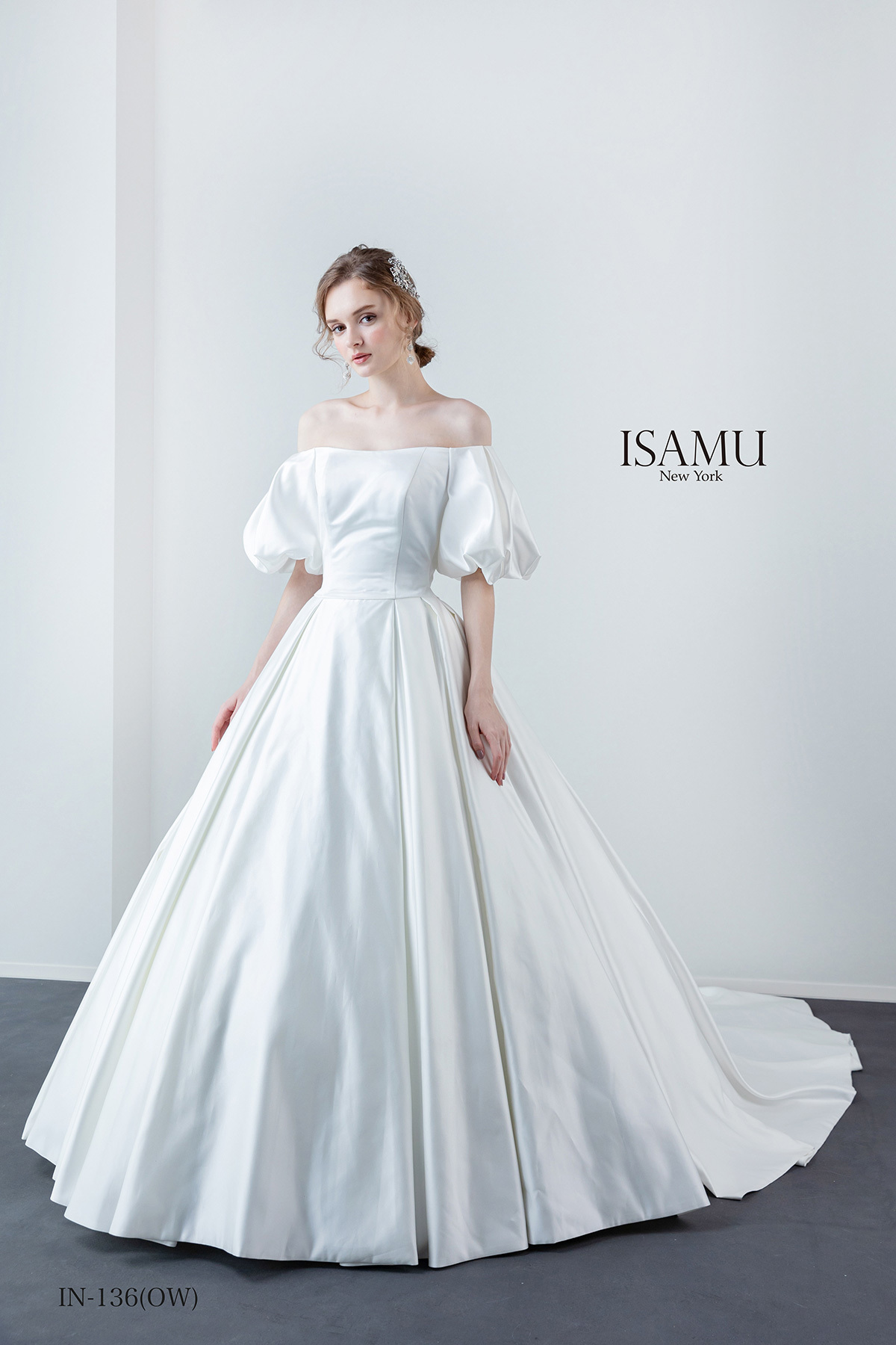 静岡市・富士市・沼津市のドレス専門店フィーノのウエディングドレス、ISAMU MORITAのIN-136