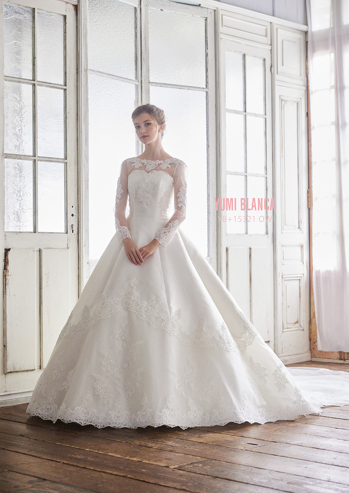 静岡市・富士市・沼津市のドレス専門店フィーノのウエディングドレス、YUMI KATSURAのYB-15321