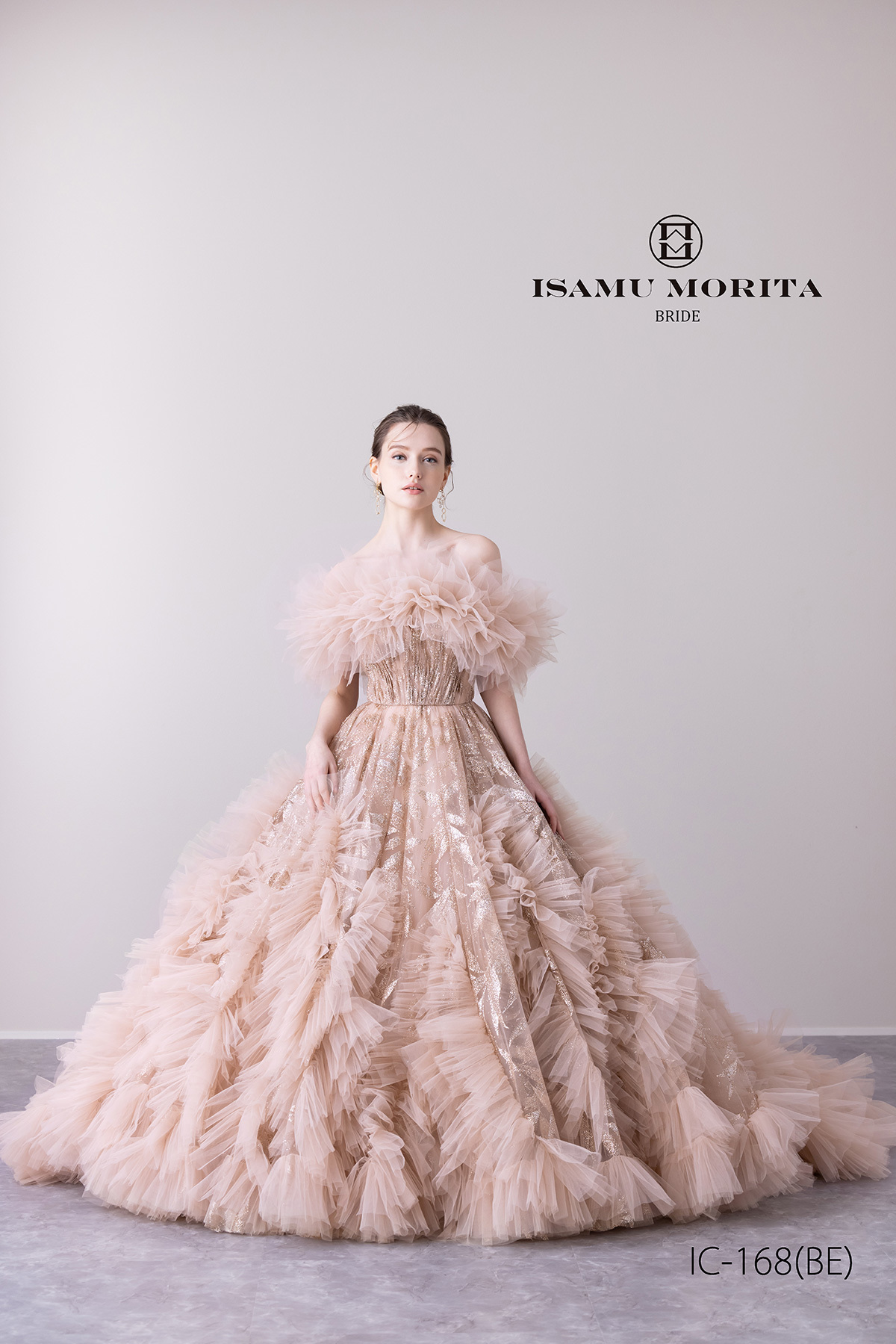 静岡市・富士市・沼津市のドレス専門店フィーノのカラードレス、イサムモリタIC-168BE