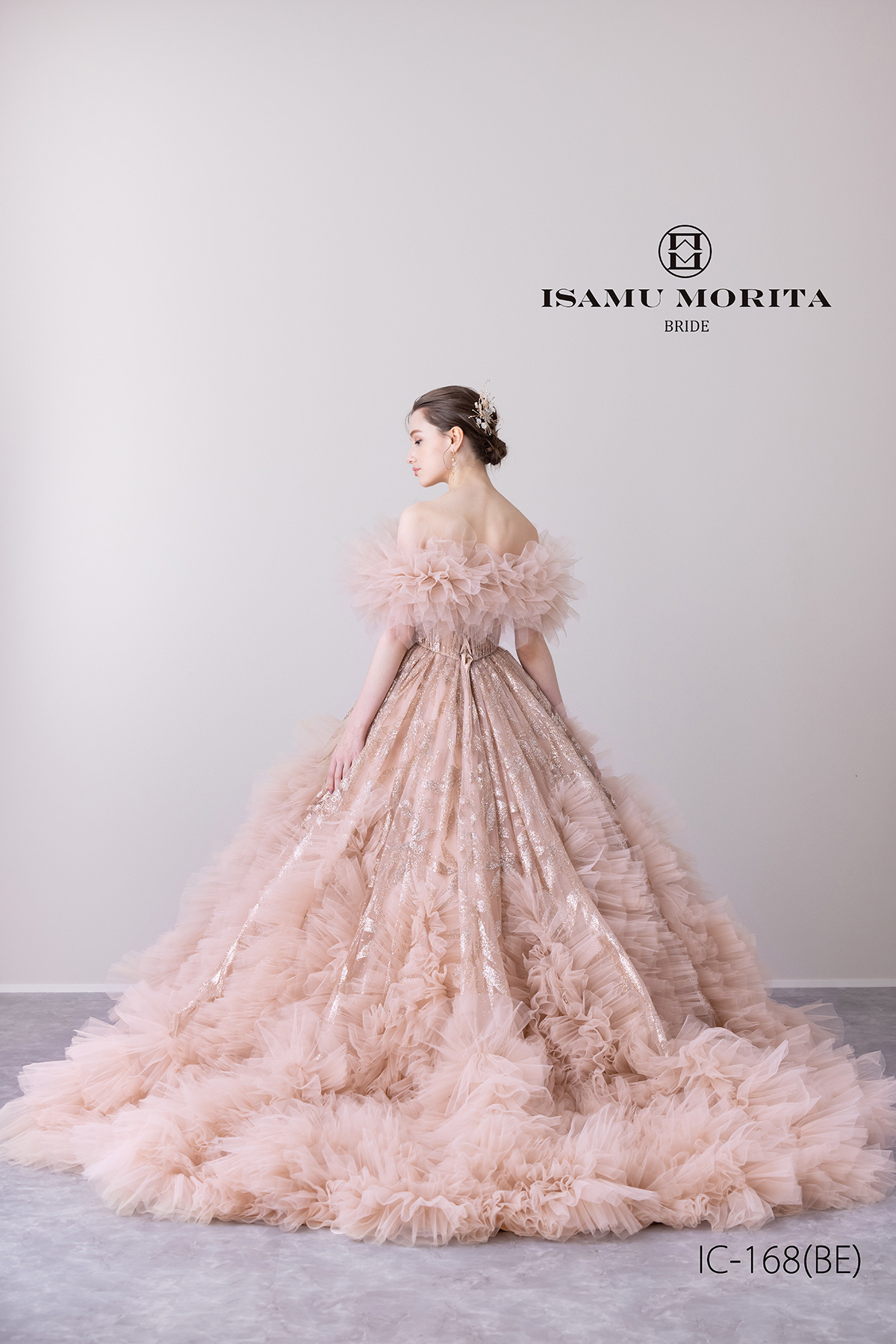 静岡市・富士市・沼津市のドレス専門店フィーノのカラードレス、イサムモリタIC-168BE