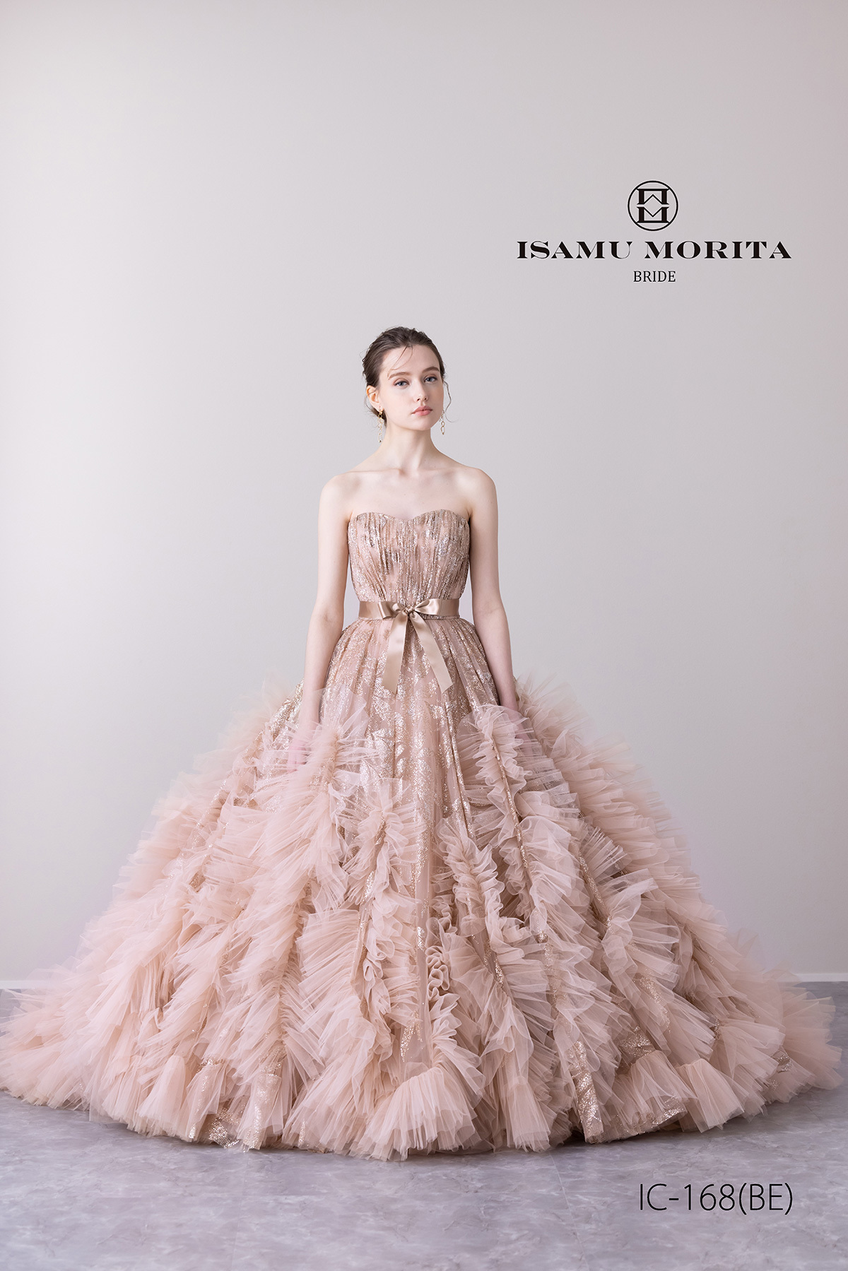 静岡市・富士市・沼津市のドレス専門店フィーノのカラードレス、イサムモリタIC-168BE