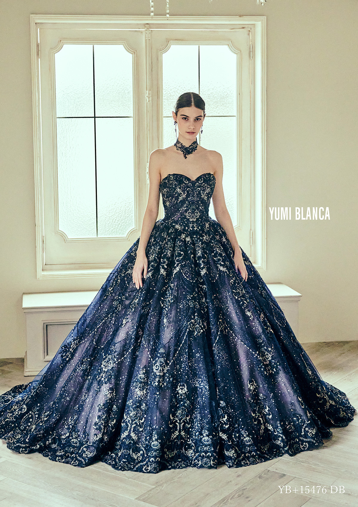 静岡市・富士市・沼津市のドレス専門店フィーノのカラードレス、桂由美YB-15476DB