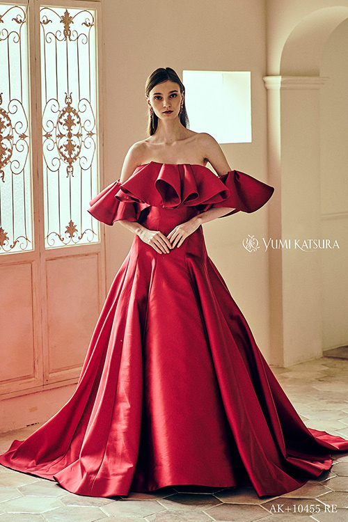 静岡市・富士市・沼津市のドレス専門店フィーノのウエディングドレス、桂由美のカラードレスAK-10455