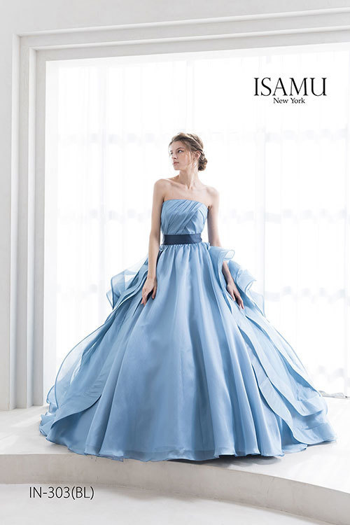 静岡市・富士市・沼津市のドレス専門店フィーノのカラードレス、イサムモリタIN-303BL
