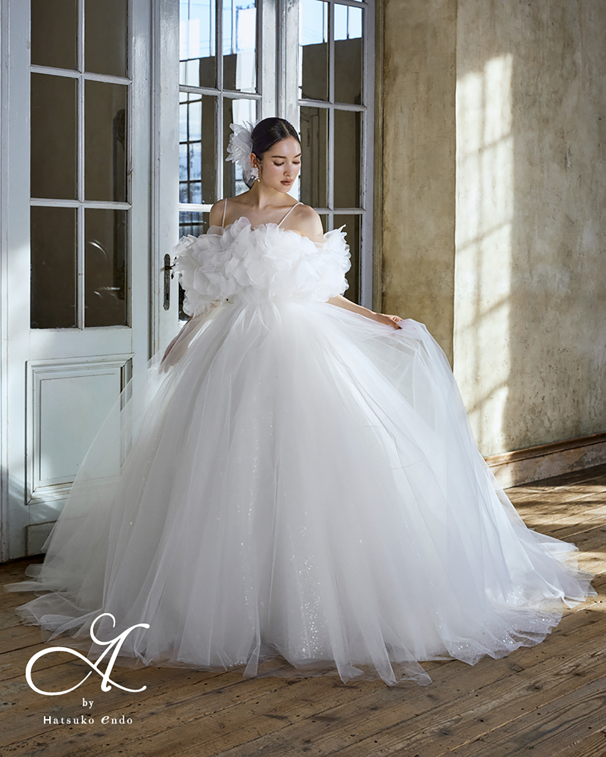 静岡市・富士市・沼津市のドレス専門店フィーノのウエディングドレス、ハツコエンドウ（HatsukoEndo）のHE-164 Nana