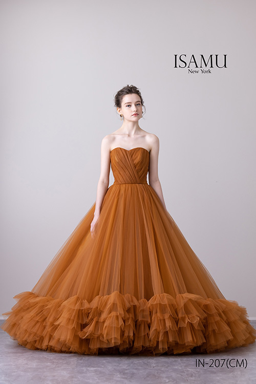 静岡市・富士市・沼津市のドレス専門店フィーノのウエディングドレス(カラードレス)、イサムモリタIN-207CM