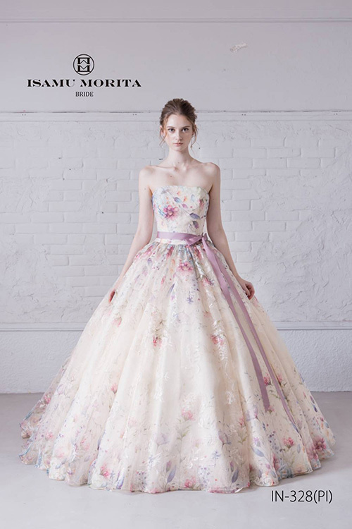 静岡市・富士市・沼津市のドレス専門店フィーノのカラードレス、イサムモリタIN-328