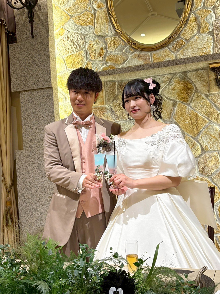 静岡市・富士市・沼津市のドレス専門店フィーノのエスプリ・ド・ナチュールの新郎新婦の卒花ボイス228