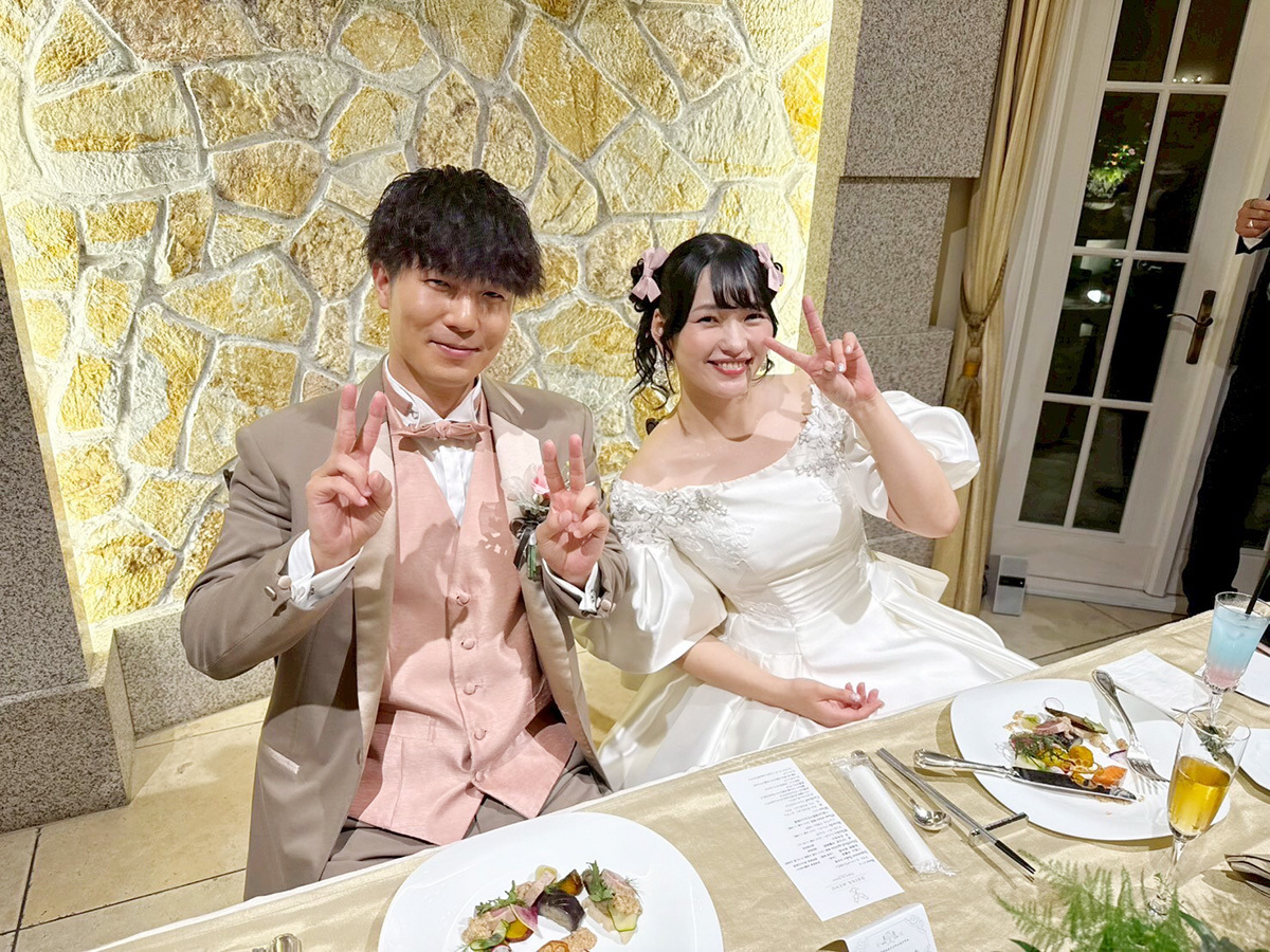 静岡市・富士市・沼津市のドレス専門店フィーノのエスプリ・ド・ナチュールの新郎新婦の卒花ボイス228