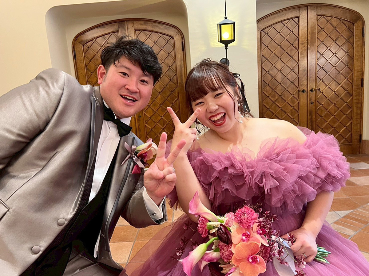 静岡市・富士市・沼津市のドレス専門店フィーノのザ・モーリスの新郎新婦の卒花ボイス230