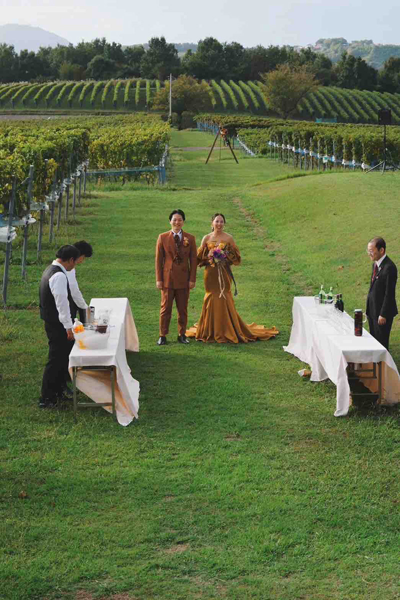 静岡市・富士市・沼津市のドレス専門店フィーノの中伊豆ワイナリーシャトーT.Sの新郎新婦の卒花ボイス236