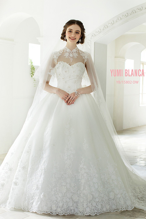 静岡市・富士市・沼津市のドレス専門店フィーノのウエディングドレス、桂由美YB-15802の画像