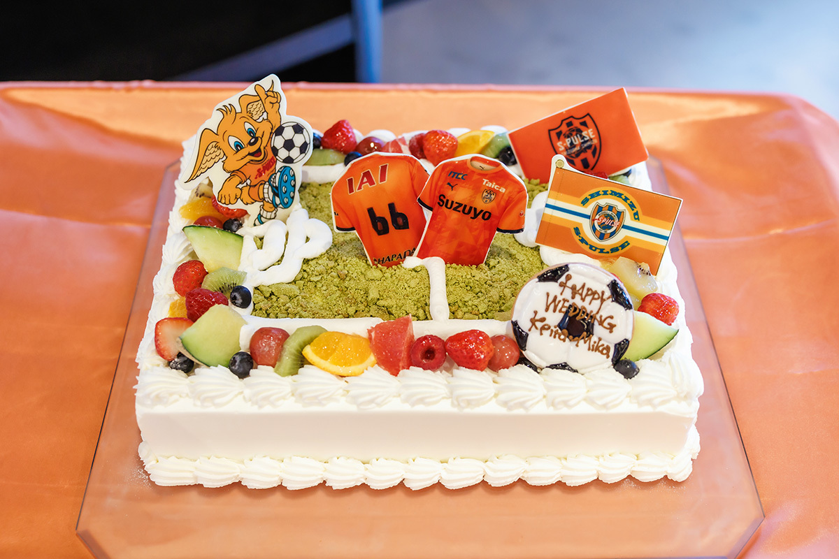 静岡市・富士市・沼津市のドレス専門店フィーノのエスパルスTHE SIX stadiumの新郎新婦の卒花ボイス239