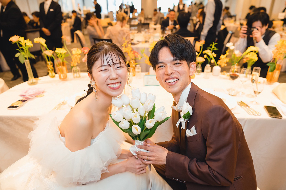 静岡市・富士市・沼津市のドレス専門店フィーノのホテルアソシア静岡の新郎新婦の卒花ボイス243