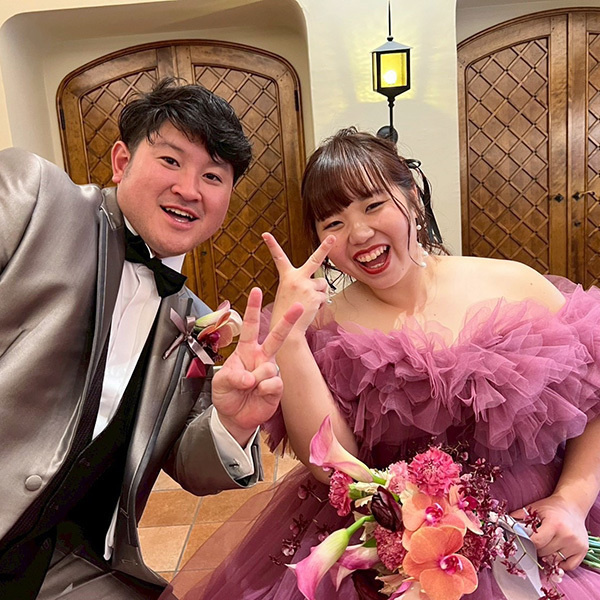 静岡市・富士市・沼津市のドレス専門店フィーノのザ・モーリスの新郎新婦の卒花ボイス230